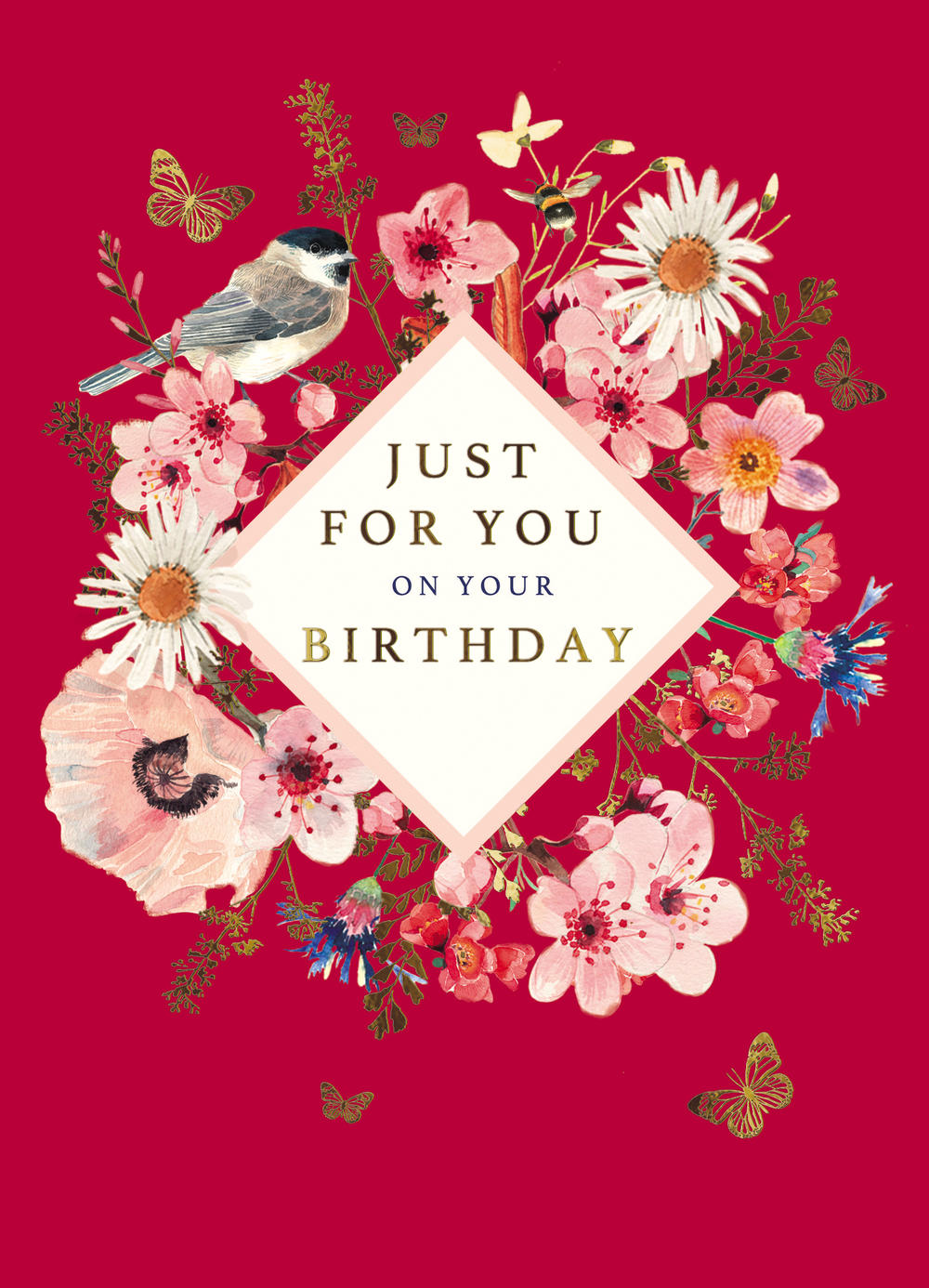 Wildflowers Just For You Your Birthday Greeting Card | Cards